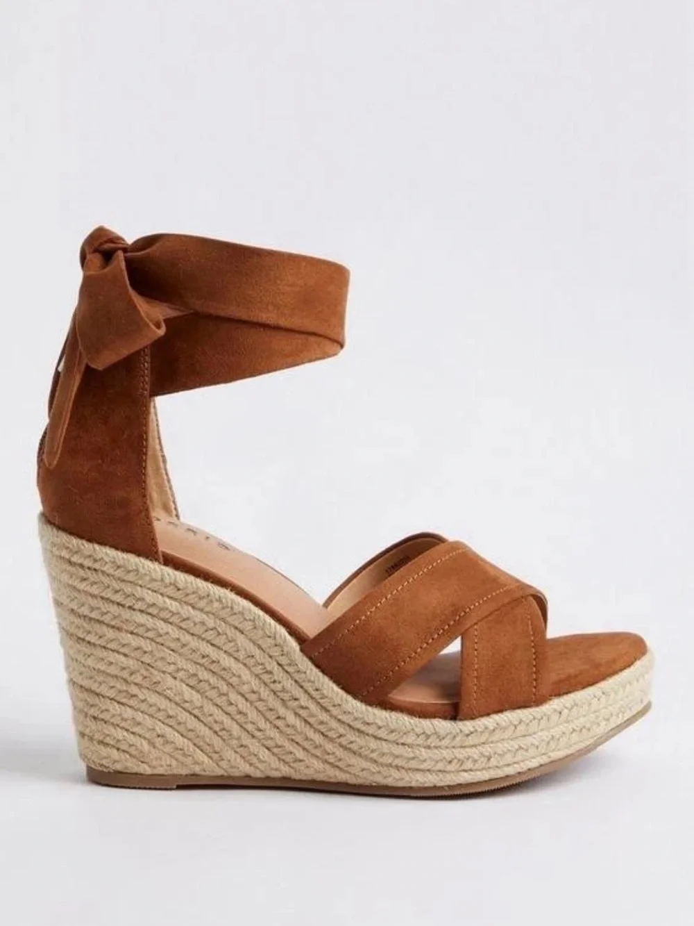 Torrid Lace-Up Espadrille Wedge - Brown (WW)